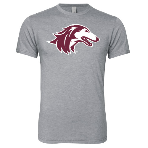  Next Level Heather Grey Triblend Tee - Saluki