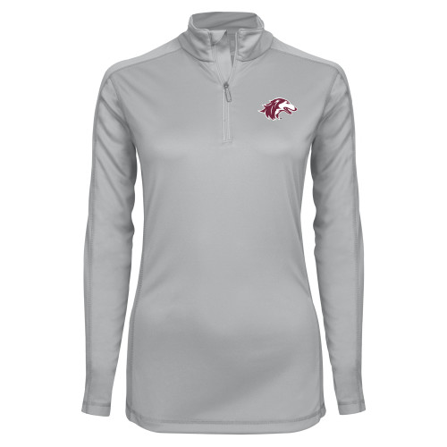  Syntrel Womens Platinum Interlock 1/4 Zip - Saluki
