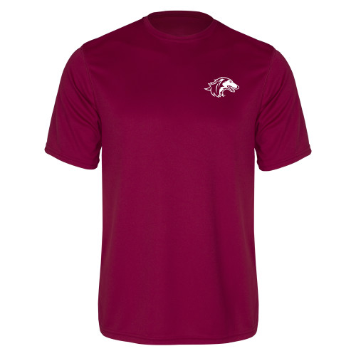  Maroon Performance Tee - Saluki