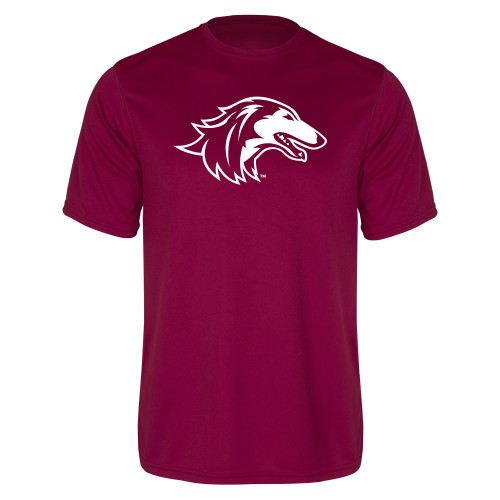  Maroon Performance Tee - Saluki
