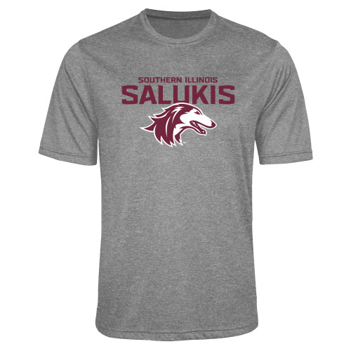  Grey Heather Performance Contender Tee - Southern Illinois Salukis