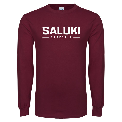  Maroon Long Sleeve T-Shirt - Baseball