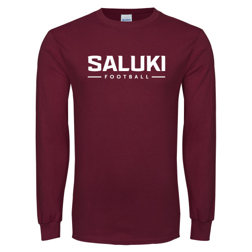  Maroon Long Sleeve T-Shirt - Football