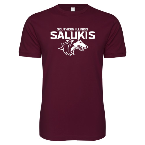  Next Level Maroon SoftStyle T Shirt - Southern Illinois Salukis