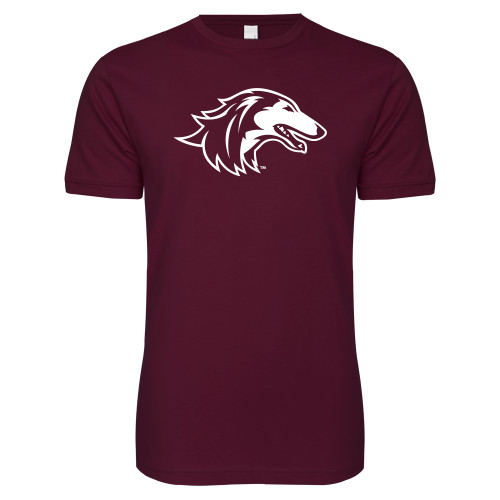  Next Level Maroon SoftStyle T Shirt - Saluki
