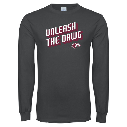  Charcoal Long Sleeve T Shirt - Unleash the Dawg