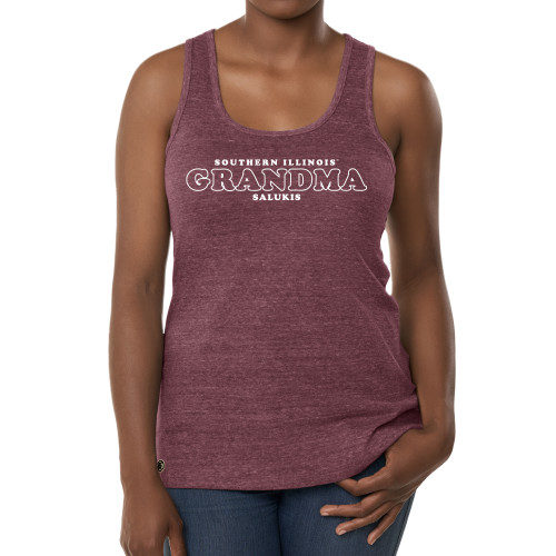 Fall Rush Ladies Maroon Tank - SIU Grandma