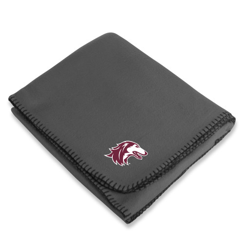  Grey Arctic Fleece Blanket - Saluki