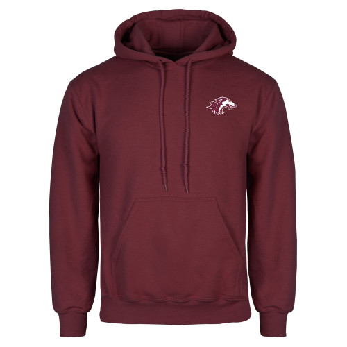  Maroon Fleece Hoodie - Saluki Embroidery