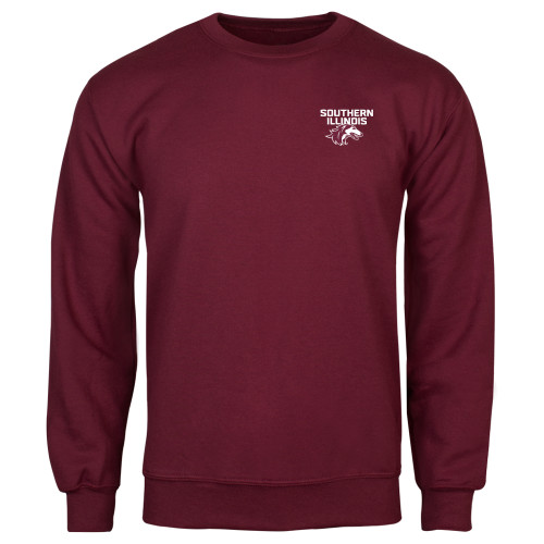  Maroon Fleece Crew - Southern Illinois Embroidery