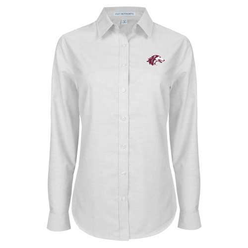  Womens White Oxford Shirt - Saluki