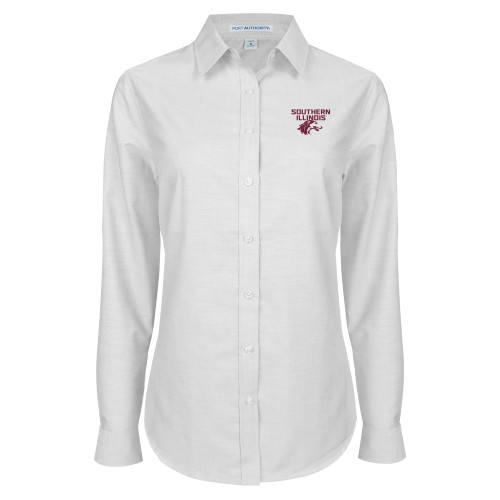  Womens White Oxford Shirt - Southern Illinois