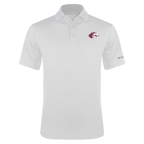  Columbia White Omni Wick Drive Polo - Saluki