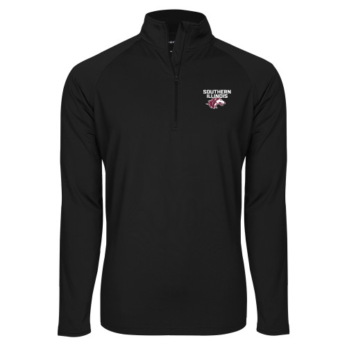  Sport Tek Black Sport Wick Stretch 1/2 Zip Pullover - Southern Illinois