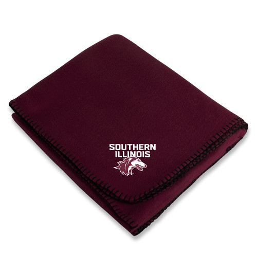  Maroon Arctic Fleece Blanket - Southern Illinois Embroidery