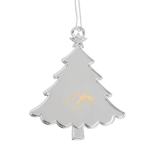  Silver Tree Ornament - Saluki Engraved
