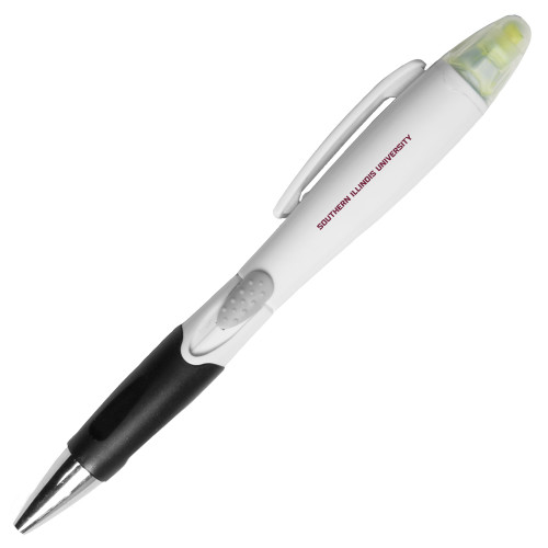  Blossom White Pen/Highlighter - Southern Illinois University Stacked