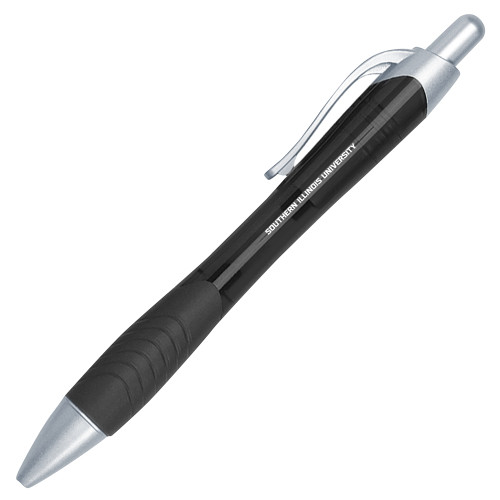  Metallic Mykonos Black Pen - Southern Illinois University Stacked