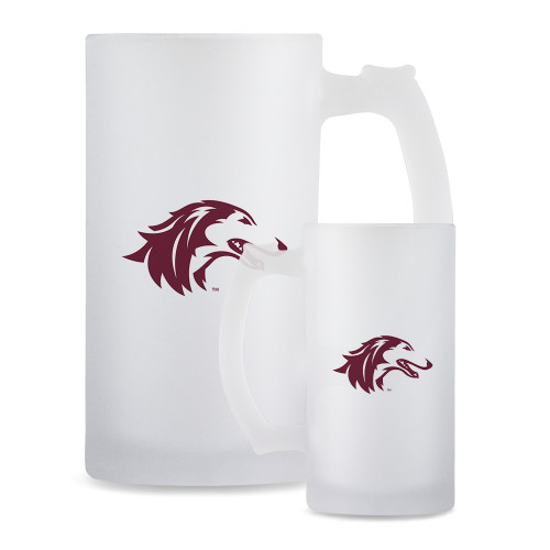  Full Color Decorative Frosted Glass Mug 16oz - Saluki