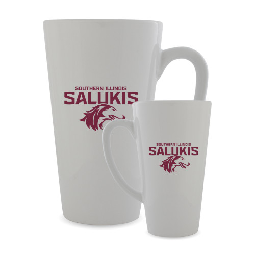  Full Color Latte Mug 17oz - Southern Illinois Salukis