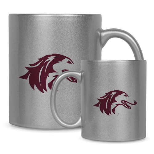  Full Color Silver Metallic Mug 11oz - Saluki