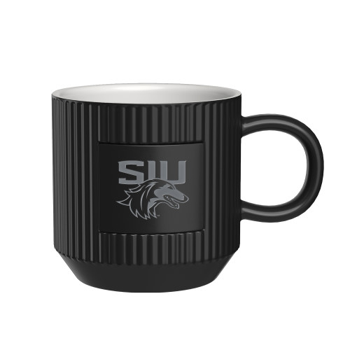  First Light Black Ceramic Mug - SIU Saluki Engraved
