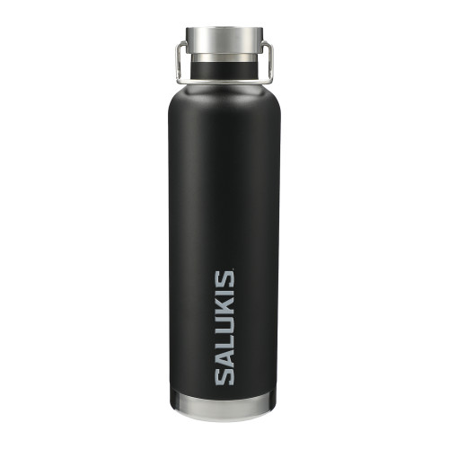  Thor Copper Vacuum Insulated Black Bottle 32oz - Southern Illinois University Stacked Engraved