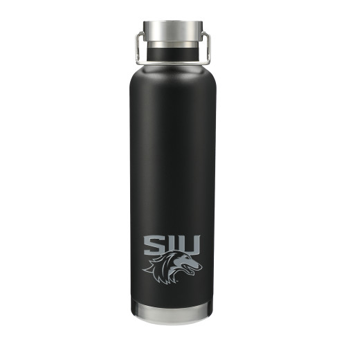  Thor Copper Vacuum Insulated Black Bottle 32oz - SIU Saluki Engraved