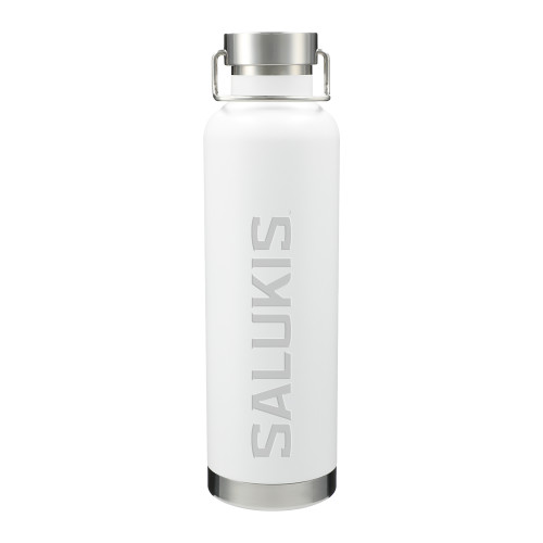  Thor Copper Vacuum Insulated White Bottle 32oz - Southern Illinois University Stacked Engraved