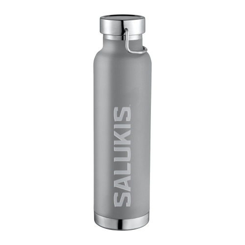  Thor Copper Vacuum Insulated Grey Bottle 22oz - Southern Illinois University Stacked Engraved