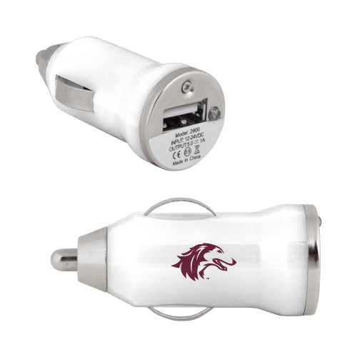  On the Go White Car Charger - Saluki