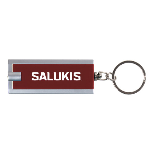  Turbo Maroon Flashlight Key Holder - Southern Illinois University Stacked