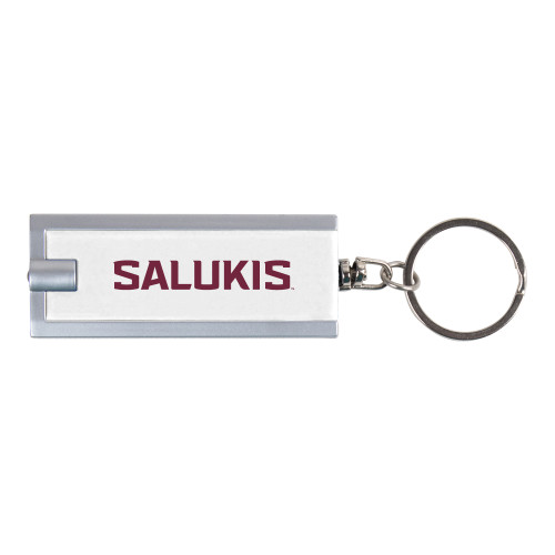  Turbo White Flashlight Key Holder - Southern Illinois University Stacked