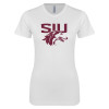 Thumbnail image for  Next Level Womens White Boyfriend Tee