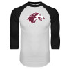 Thumbnail image for  White/Black Raglan Baseball T Shirt