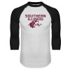 Thumbnail image for  White/Black Raglan Baseball T Shirt