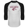 Thumbnail image for  White/Black Raglan Baseball T Shirt