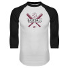 Thumbnail image for  White/Black Raglan Baseball T Shirt