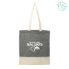 Thumbnail image for  Split Recycled Black Cotton Twill Convention Tote