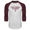 Thumbnail image for  White/Maroon Raglan Baseball T Shirt