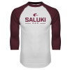 Thumbnail image for  White/Maroon Raglan Baseball T Shirt