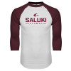 Thumbnail image for  White/Maroon Raglan Baseball T Shirt