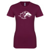 Thumbnail image for  Next Level Womens Maroon Boyfriend Tee