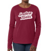 Thumbnail image for  Fall Rush Ladies Maroon Long Sleeve Tee