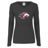Thumbnail image for  Womens Dark Heather Long Sleeve V Neck Tee 