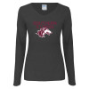 Thumbnail image for  Womens Dark Heather Long Sleeve V Neck Tee 