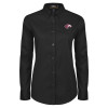 Thumbnail image for  Womens Black Twill Button Down Long Sleeve 