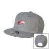 Thumbnail image for  Heather Grey Wool Blend Flat Bill Snapback Hat