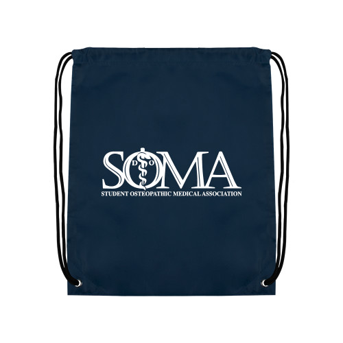  Navy Drawstring Backpack - Primary Mark