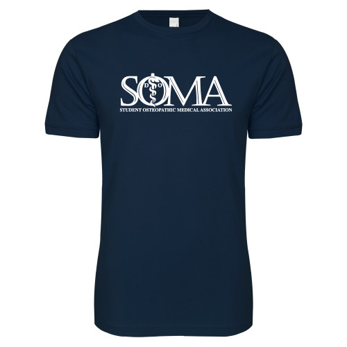 Next Level Navy SoftStyle T Shirt - Primary Mark